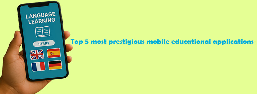 Top 5 most prestigious mobile educational applications in Germany
